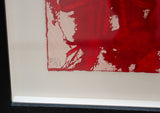 Untitled (Anxious Red) by Rashid Johnson