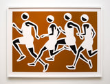 Paris Sprinters, Nethaneel, Daniel, Kesi, Sam 2024 by Julian Opie