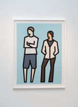 Standing Couples, Tom and Imogen by Julian Opie