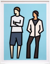 Standing Couples, Tom and Imogen by Julian Opie