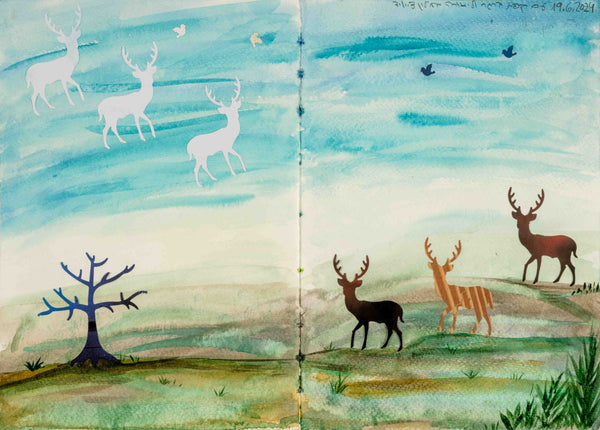Zippi Zorea - In the Past on the Ground  and in the Present in the Sky