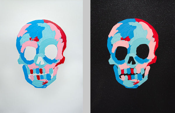 Skull Print 2020 Pair - David Benrimon Fine Art Gallery