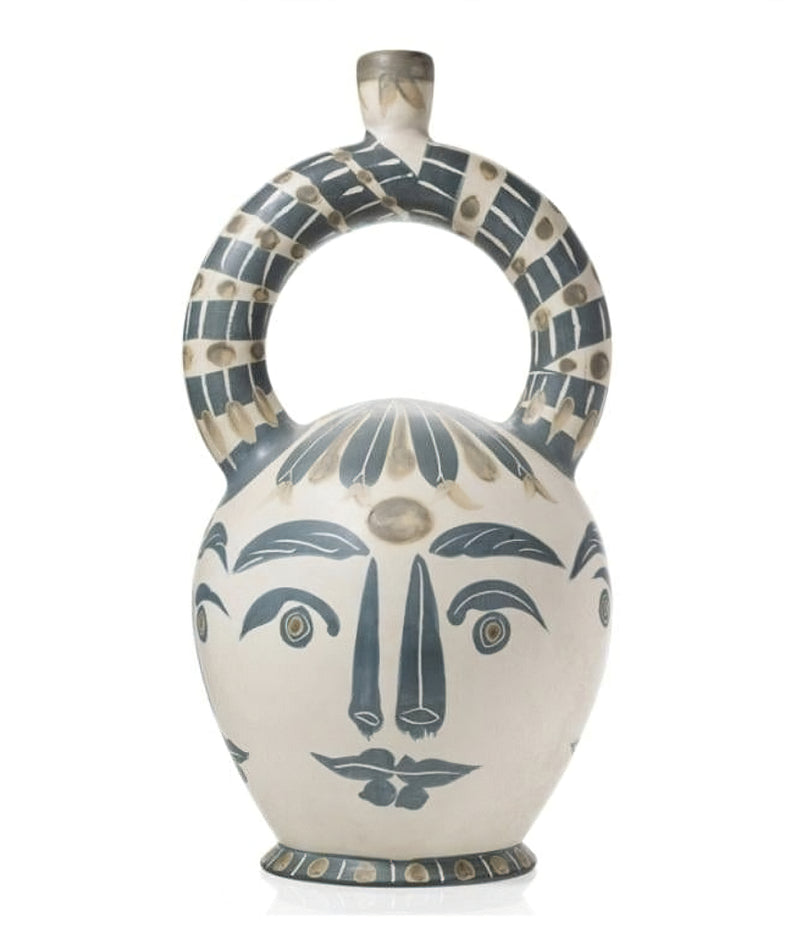 Vase azteque aux quatre visages