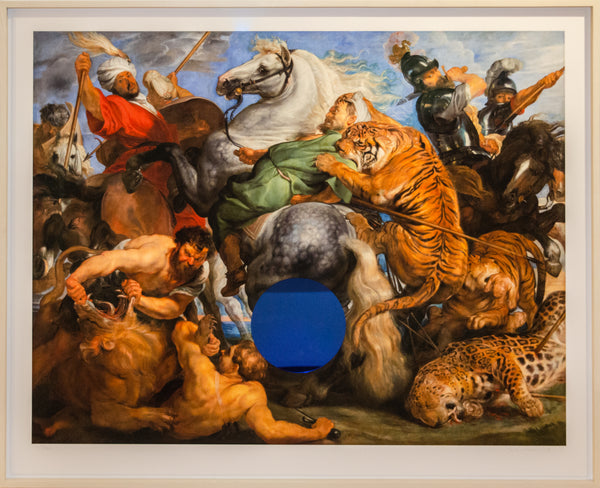 Gazing Ball (Rubens Tiger Hunt) - David Benrimon Fine Art Gallery