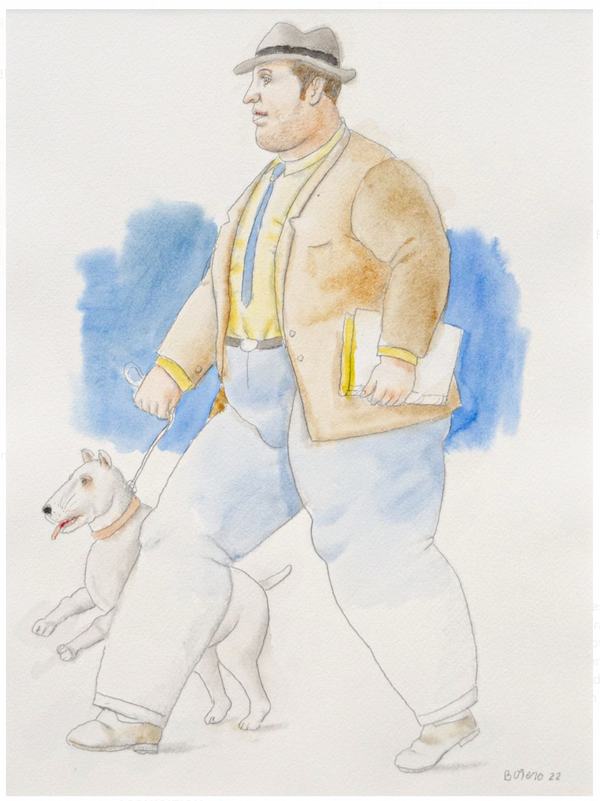 Man with dog